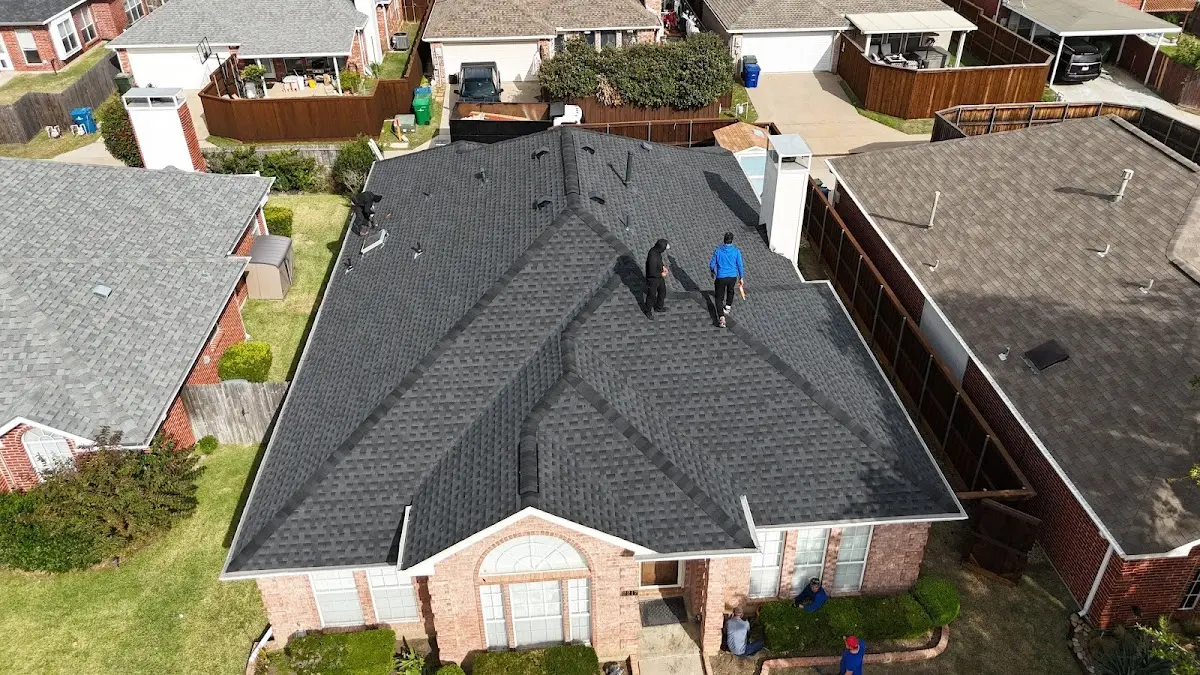 Slate & Tile Roof Repair work in progress on a Blythe property